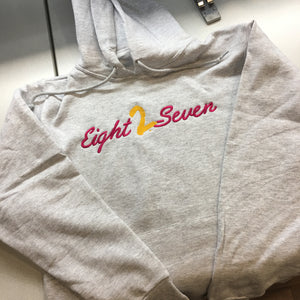 Eight2Seven Embroidery Hoodie Sweater