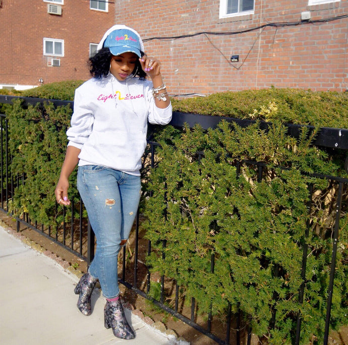 Eight2Seven Embroidery Hoodie Sweater